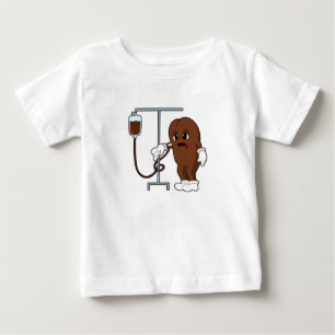 Kaffeebohne mit Kaffeekanne Baby T-shirt