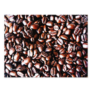 Kaffeebohne-Muster - dunkler Braten Fotodruck