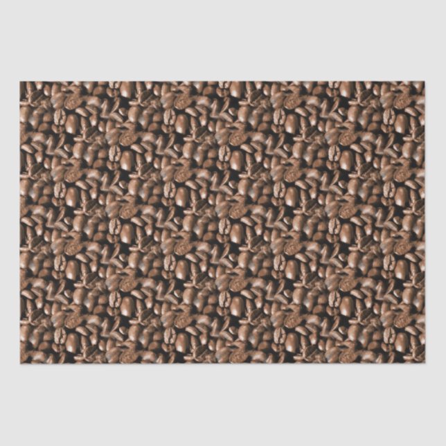 Kaffeebohne-Muster-Seidenpapier Seidenpapier (Vorderseite)