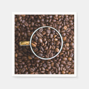 Kaffeebohne-Papierservietten Serviette