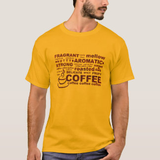 Kaffeebohne-Text T-Shirt
