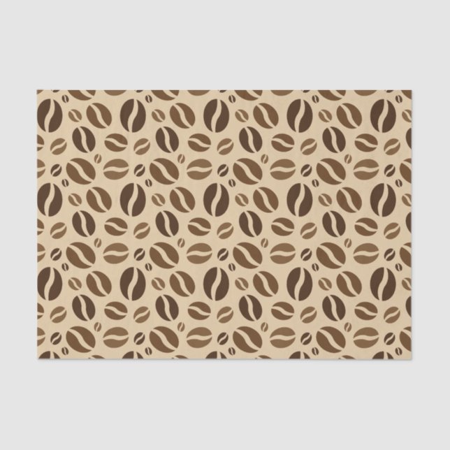 Kaffeebohnemuster Seidenpapier (Vorderseite)