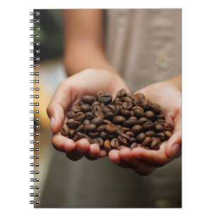 Kaffeebohnen aroma geröstet notizblock