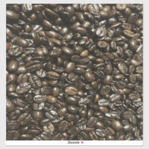 Kaffeebohnen Aufkleber