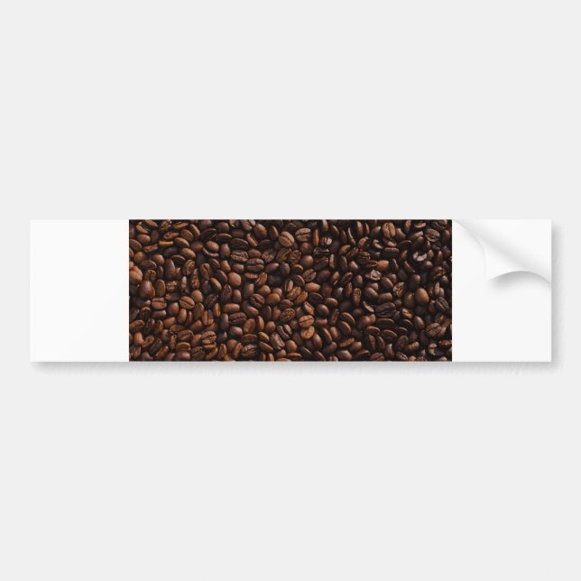 Kaffeebohnen Autoaufkleber (Vorne)
