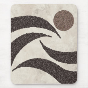 Kaffeebohnen-Bohnen Glück Sonnenaufgang Mousepad