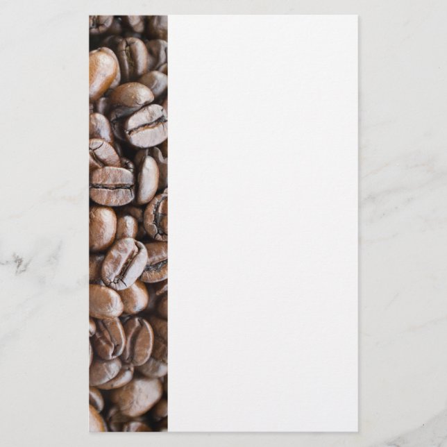 Kaffeebohnen Briefpapier (Vorderseite)