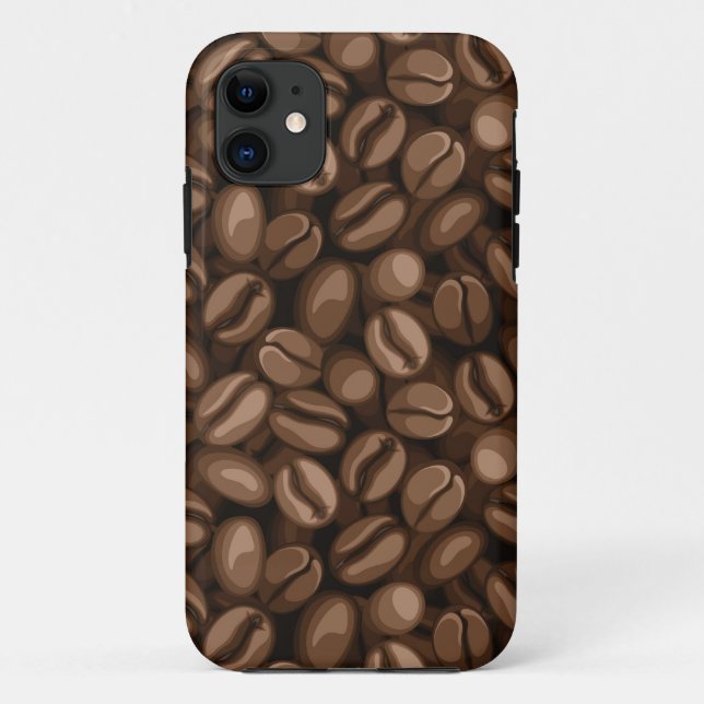 Kaffeebohnen Case-Mate iPhone Hülle (Rückseite)