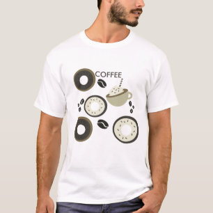Kaffeebohnen Donuts Süß Barista T-Shirt