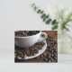 Kaffeebohnen drucken Postkarte (Stehend Vorderseite)