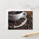 Kaffeebohnen drucken Postkarte (Vorderseite/Rückseite Beispiel)