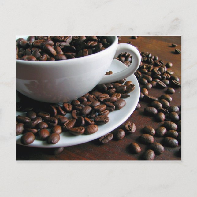 Kaffeebohnen drucken Postkarte (Vorderseite)