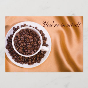 Kaffeebohnen Einladung