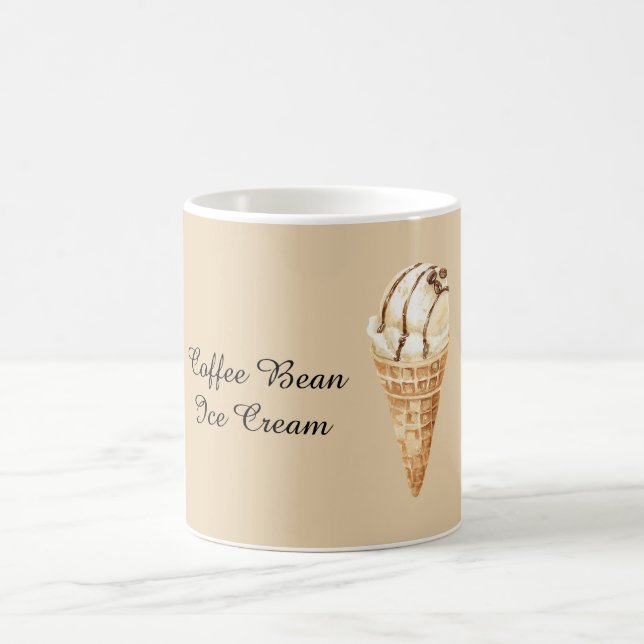 Kaffeebohnen-Eiscreme-Kegel Kaffeetasse (Mittel)