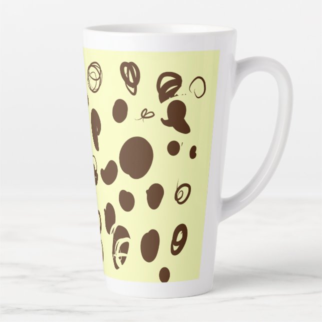 Kaffeebohnen entwerfen latte Tasse (Rechts)