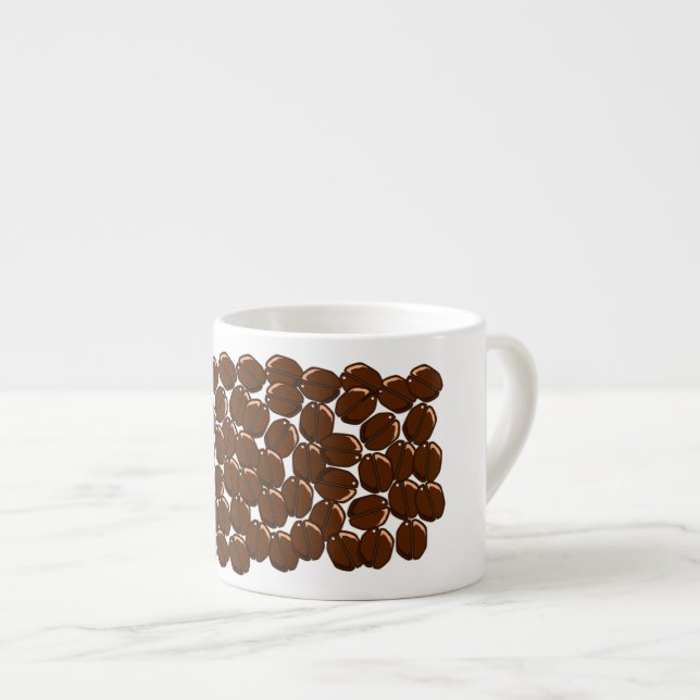 Kaffeebohnen Espressotasse (Vorderseite Rechts)