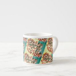 Kaffeebohnen Gelbe Grüne Textur Espresso Cup Espressotasse