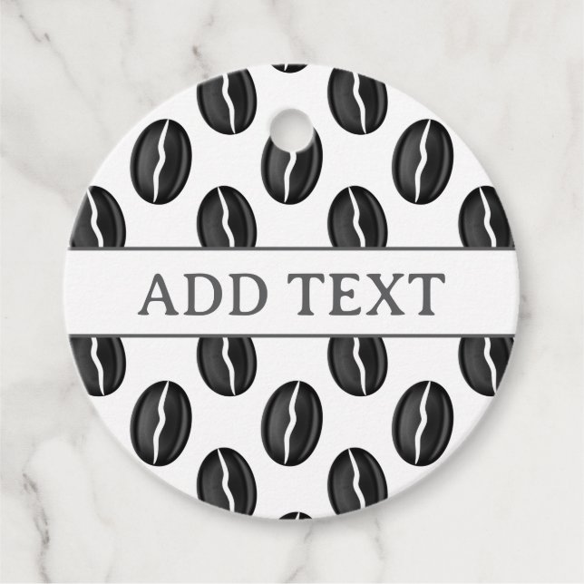 Kaffeebohnen Geschenkanhänger (Vorderseite)