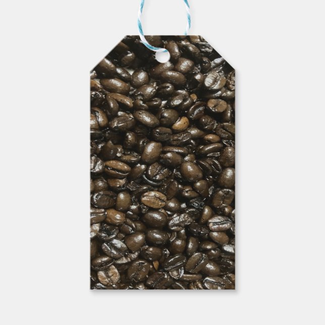 Kaffeebohnen Geschenkanhänger (Vorderseite)
