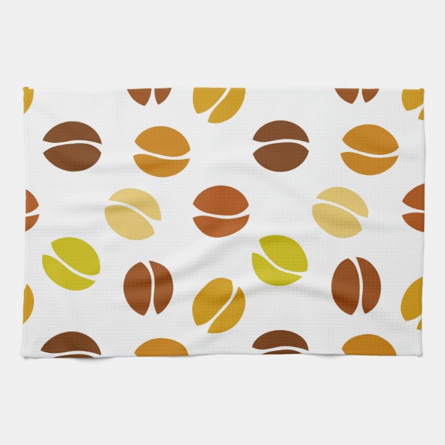 Kaffeebohnen Geschirrtuch (Horizontal)