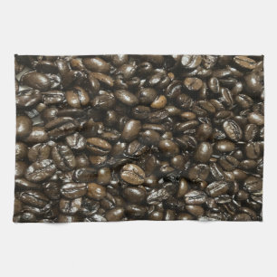 Kaffeebohnen Geschirrtuch