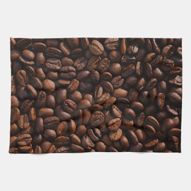 Kaffeebohnen Geschirrtuch (Horizontal)