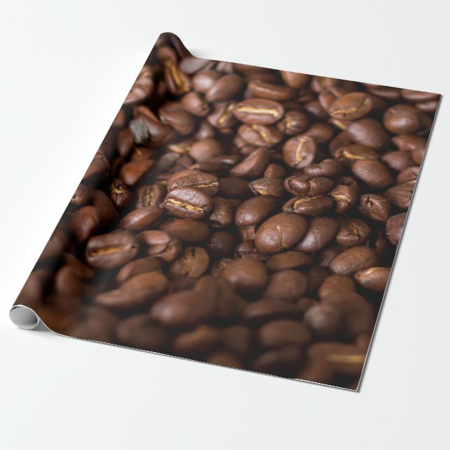 Kaffeebohnen Hintergrundabstrakte, Aroma, Hintergr Geschenkpapier (Ungerollt)