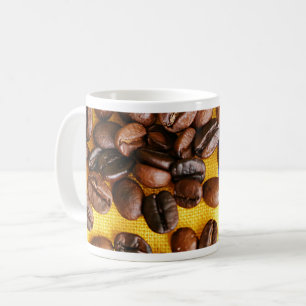 Kaffeebohnen Kaffeetasse