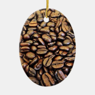 Kaffeebohnen Keramikornament