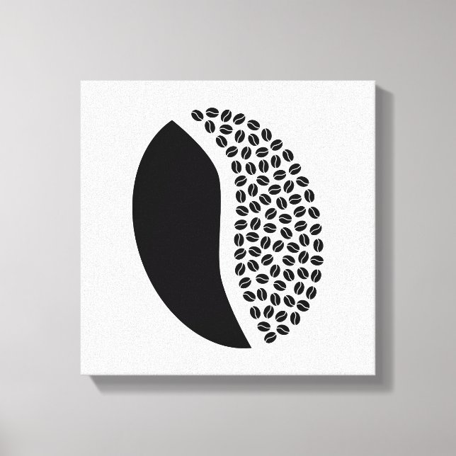 Kaffeebohnen Leinwanddruck (Vorderseite)