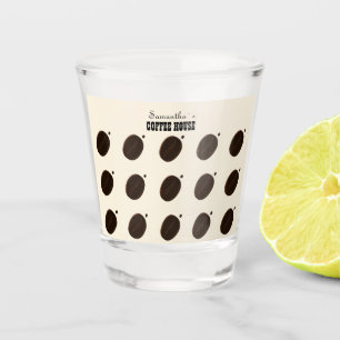 Kaffeebohnen-Marken-Geschäft Professionell Schnapsglas