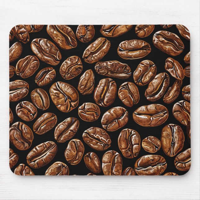 Kaffeebohnen Mousepad (Vorne)