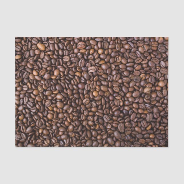 Kaffeebohnen-Muster Seidenpapier (Vorderseite)