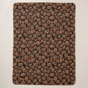 Kaffeebohnen-Muster Sherpadecke
