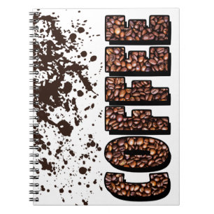 Kaffeebohnen Notizblock