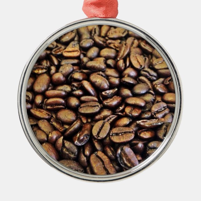 Kaffeebohnen Ornament Aus Metall (Vorne)