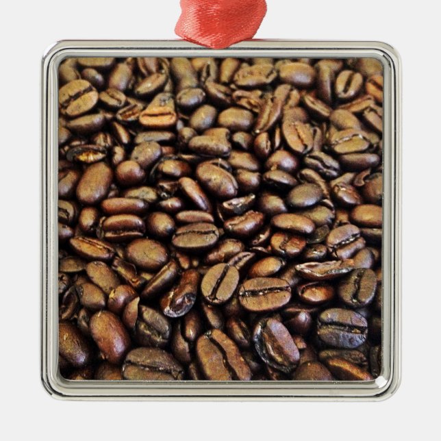 Kaffeebohnen Ornament Aus Metall (Vorne)