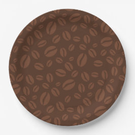 Kaffeebohnen Papier Teller