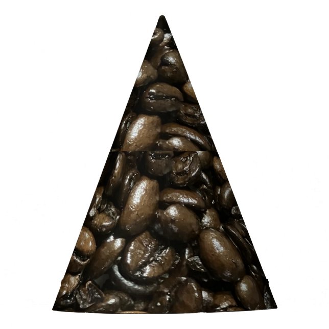 Kaffeebohnen Partyhütchen (Vorderseite)