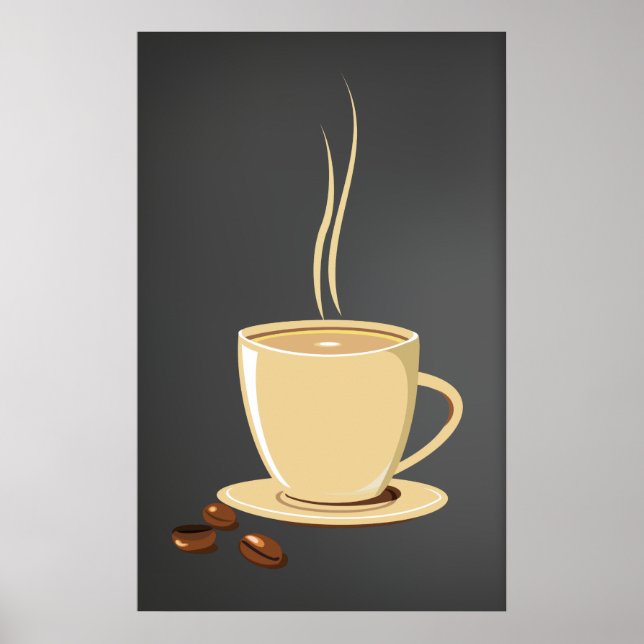Kaffeebohnen Poster (Vorne)