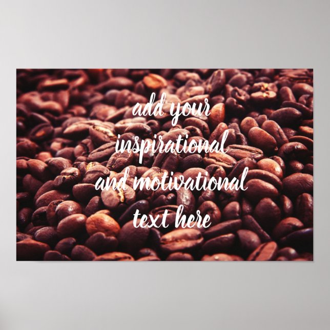 Kaffeebohnen Poster (Vorne)