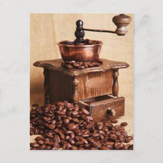 Kaffeebohnen Postkarte