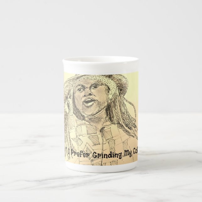 Kaffeebohnen Prozellantasse (Vorderseite)