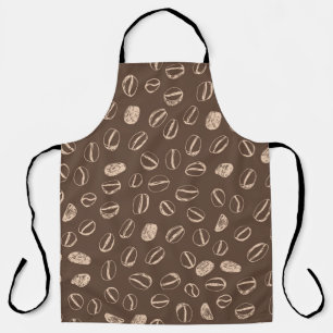 Kaffeebohnen Restaurant handgezücktes Cartoon Dood Schürze