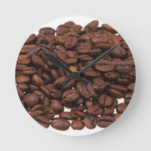 Kaffeebohnen Runde Wanduhr