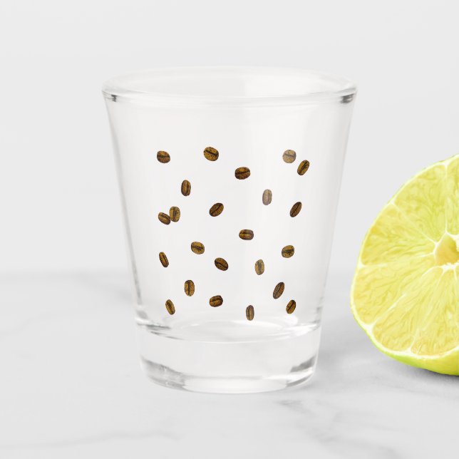Kaffeebohnen Schnapsglas (Vorderseite)