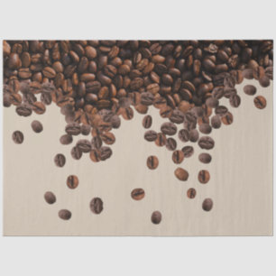 Kaffeebohnen Seidenpapier