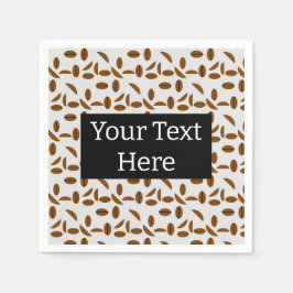 Kaffeebohnen Serviette