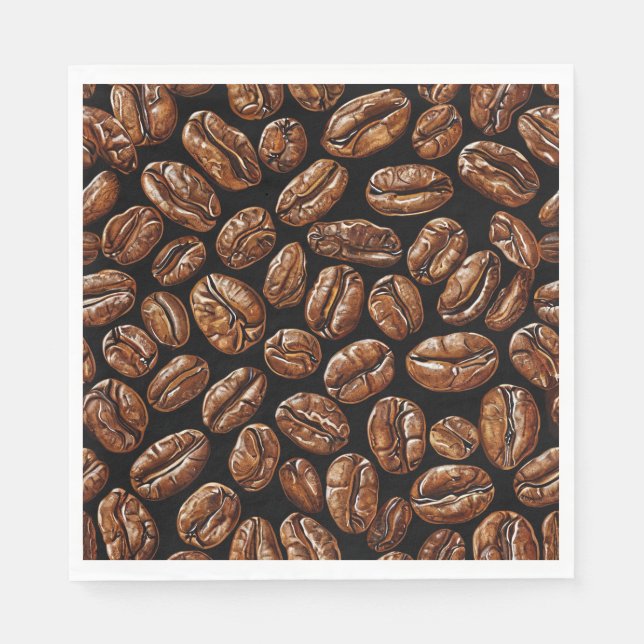 Kaffeebohnen Serviette (Vorderseite)