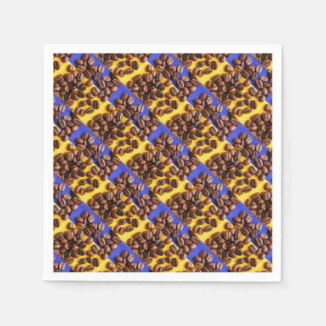 Kaffeebohnen Serviette (Vorderseite)